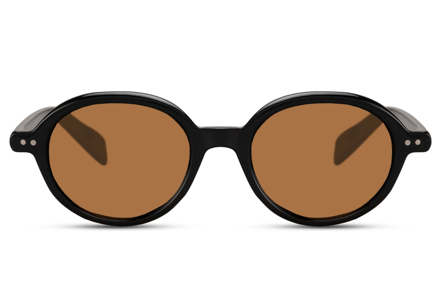 Berlin sleek round sunglasses brown animal print polycarbonate frame warm amber lens UV400 protection men women sleek retro boho summer city festival holiday beach free UK Europe shipping Sunglass Station