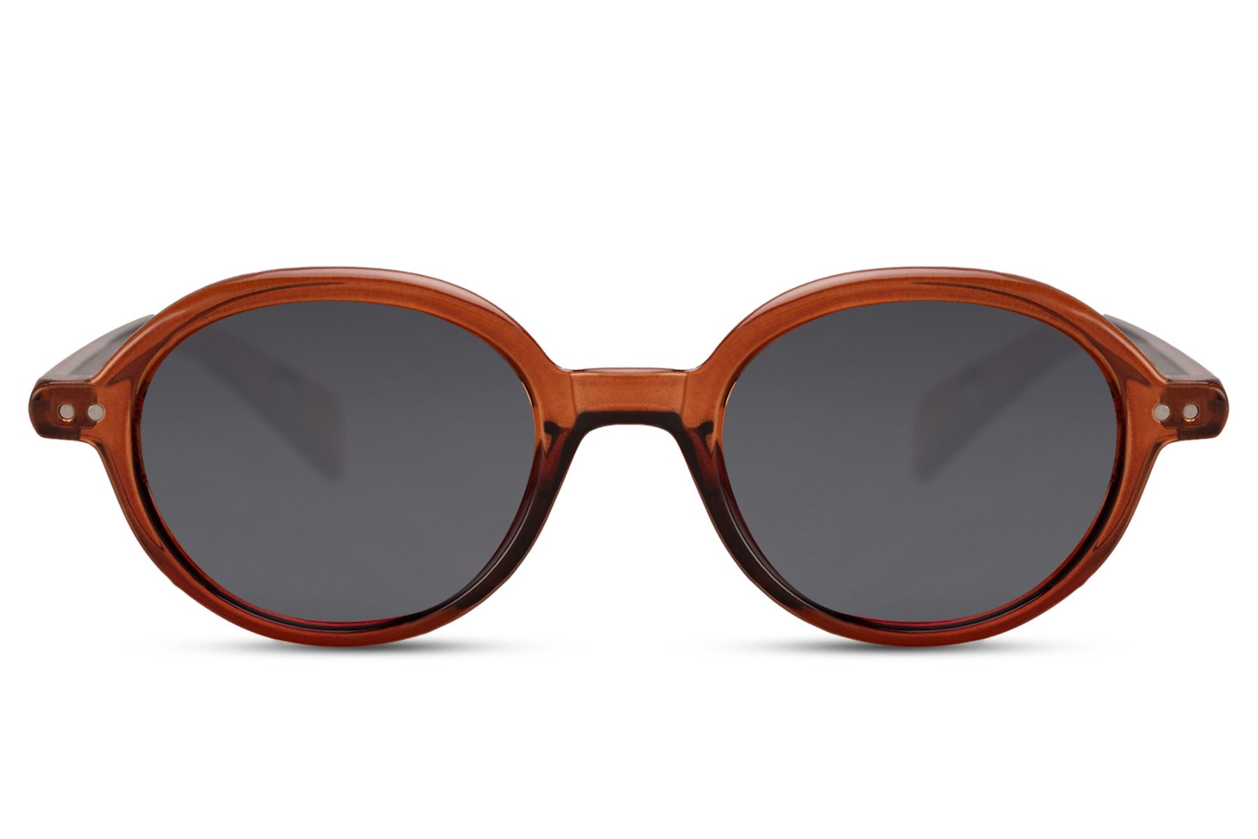 Berlin sleek round sunglasses brown animal print polycarbonate frame warm amber lens lightweight UV400 protection men women sustainable retro boho comfortable all-day summer city free UK Europe delivery Sunglass Station