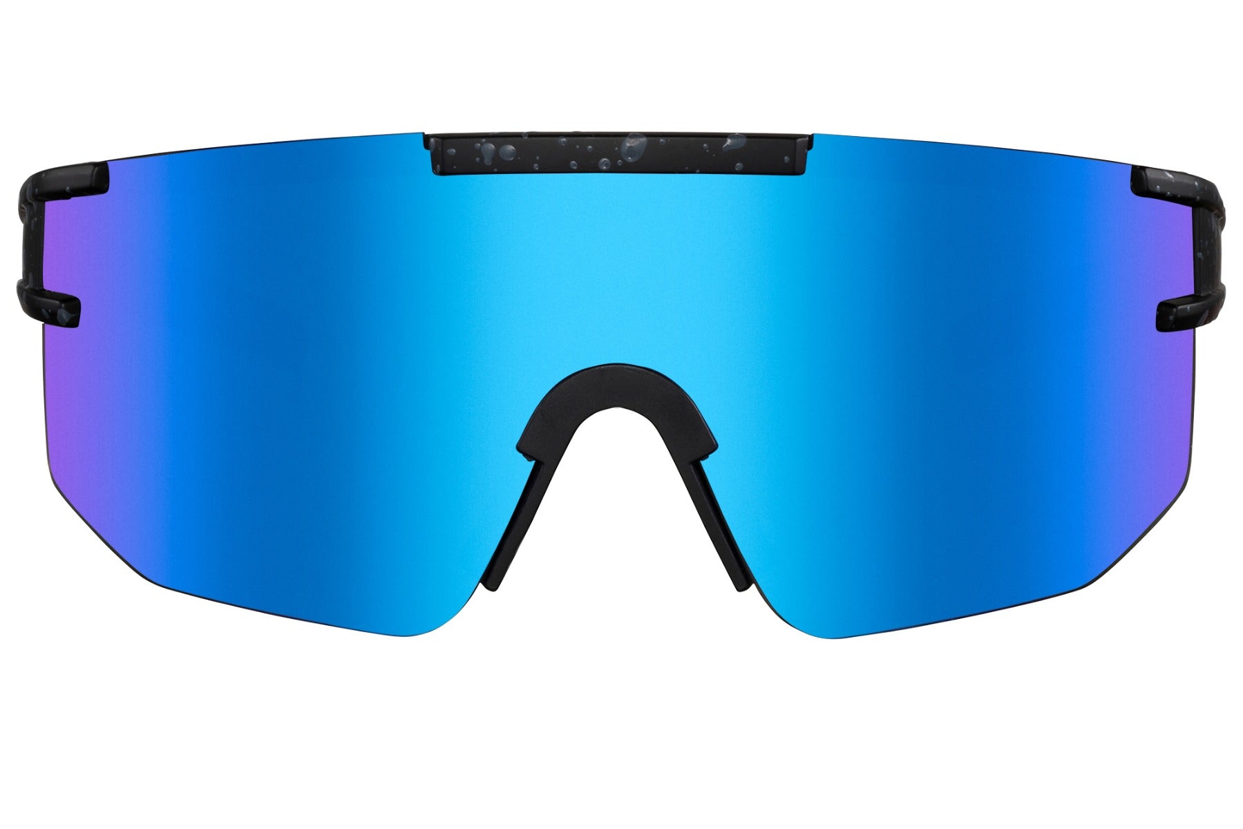 black frame blue lens shades london style