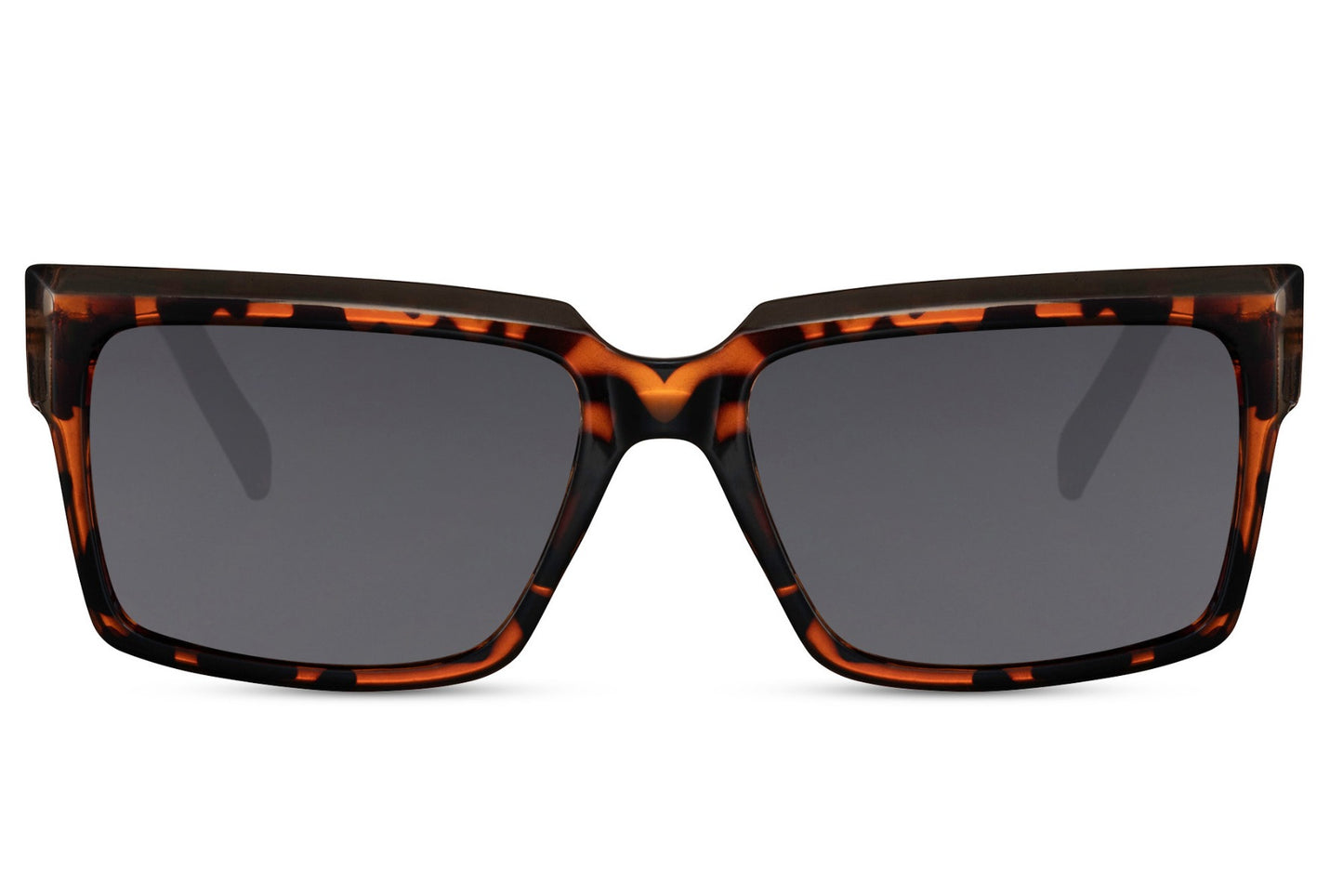 shop sunglass station leopard print rectangle sunglasses 