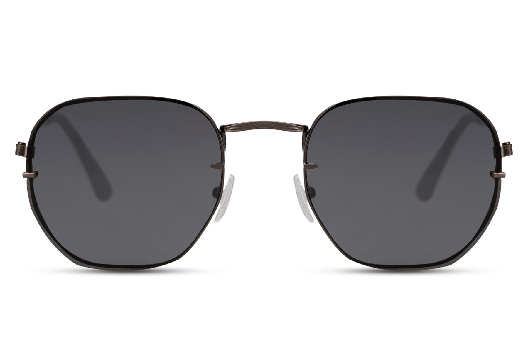 black oversized sunglasses in unisex style