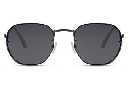 black oversized sunglasses in unisex style