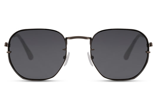 black oversized sunglasses in unisex style