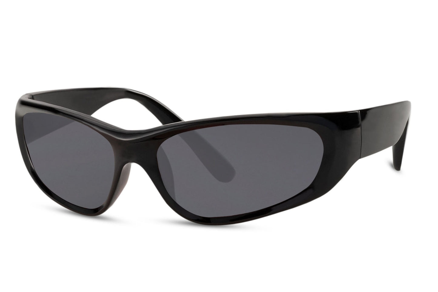 black sharp edges sunglasses for narrow or small face