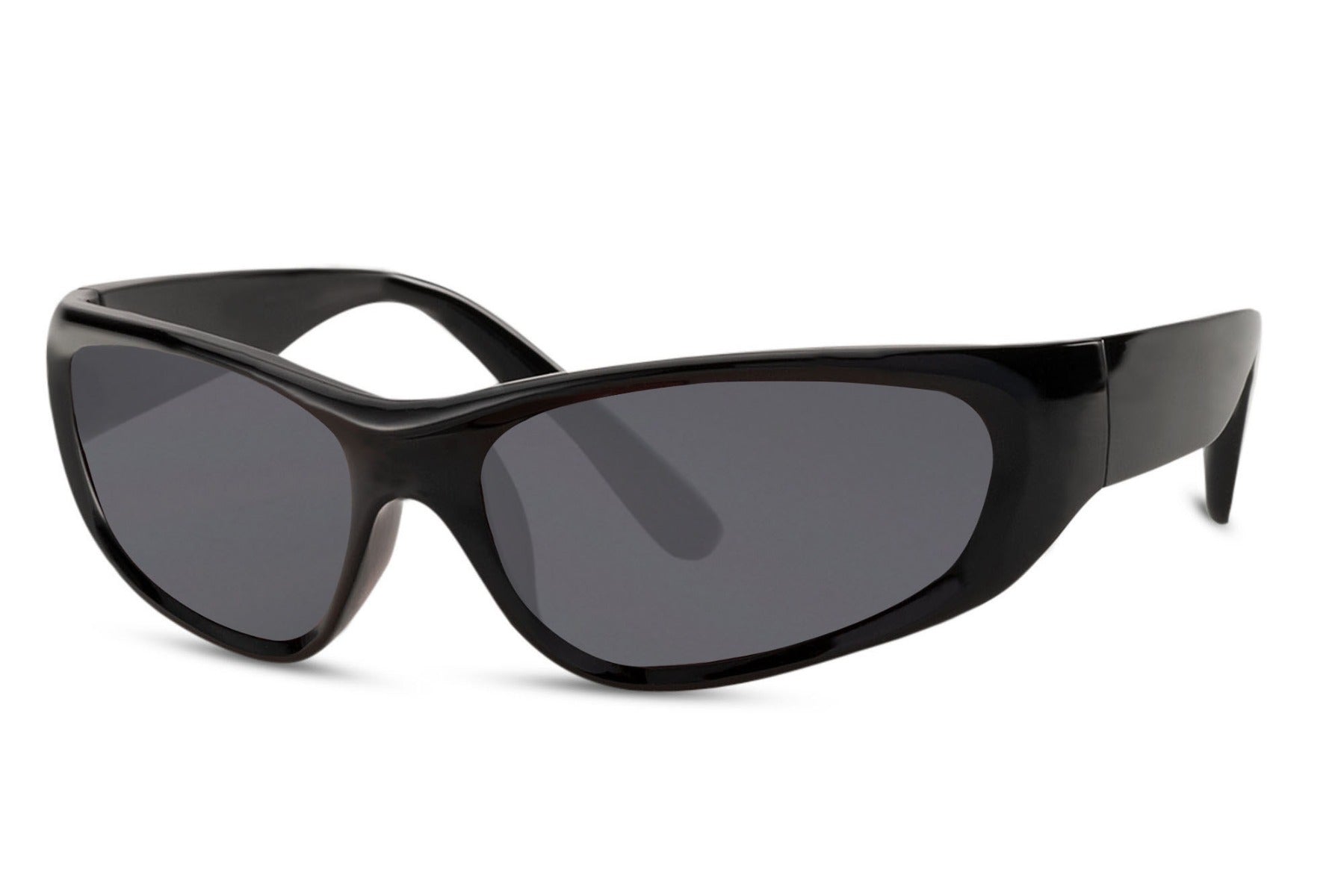 black sharp edges sunglasses for narrow or small face