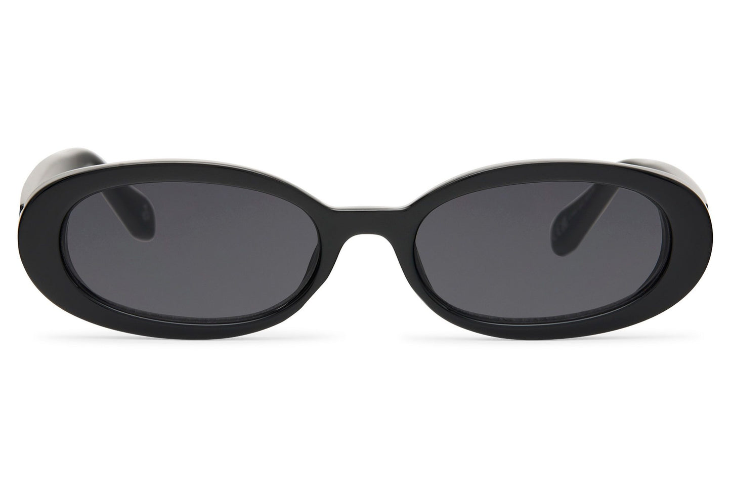 Black smoke lens oval party sunglasses for women — sleek night out and clubbing eyewear | Sunglass Station London