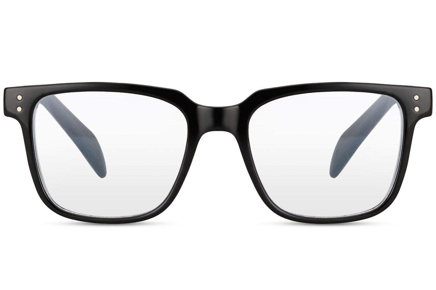 unisex black wayfarer blue light filter eyeglasses provides uv400 protection