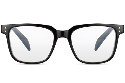 unisex black wayfarer blue light filter eyeglasses provides uv400 protection