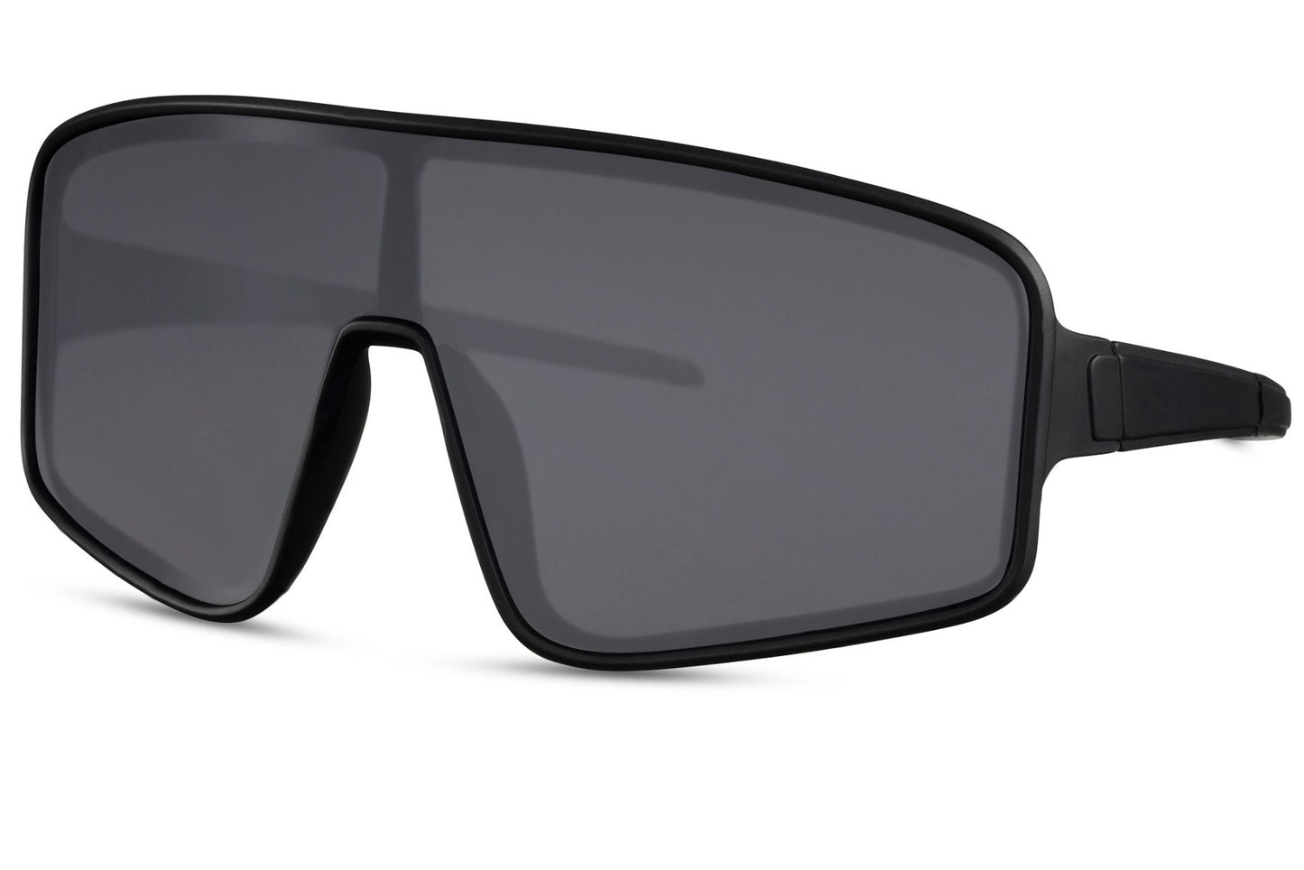 y2k visor style sunglasses with black tinted lens