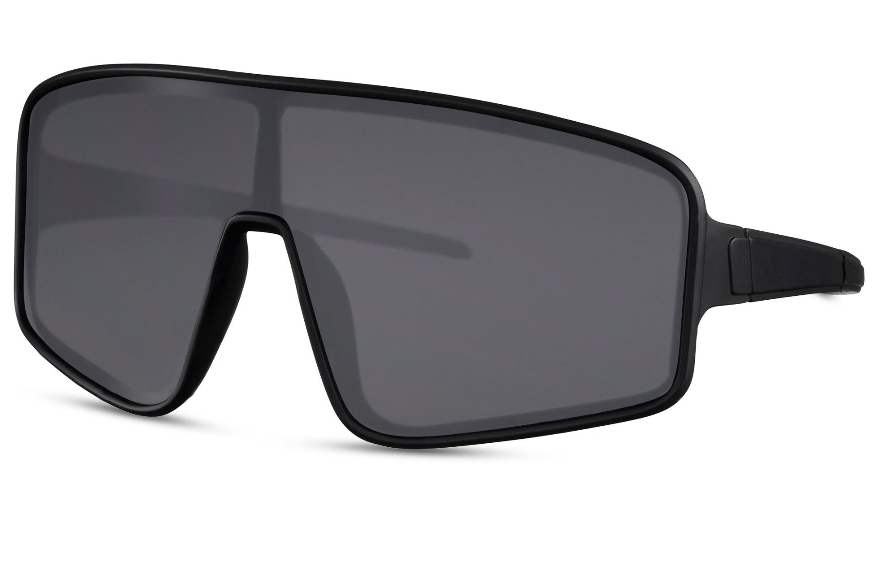 y2k visor style sunglasses with black tinted lens