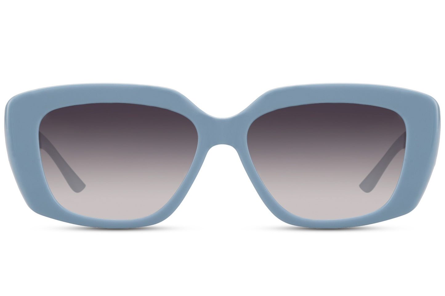 blue frame sunglasses for casual styling