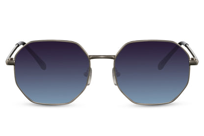 blue sunglasses for chic look