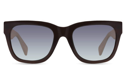 european style sunglasses with blue tinted lens