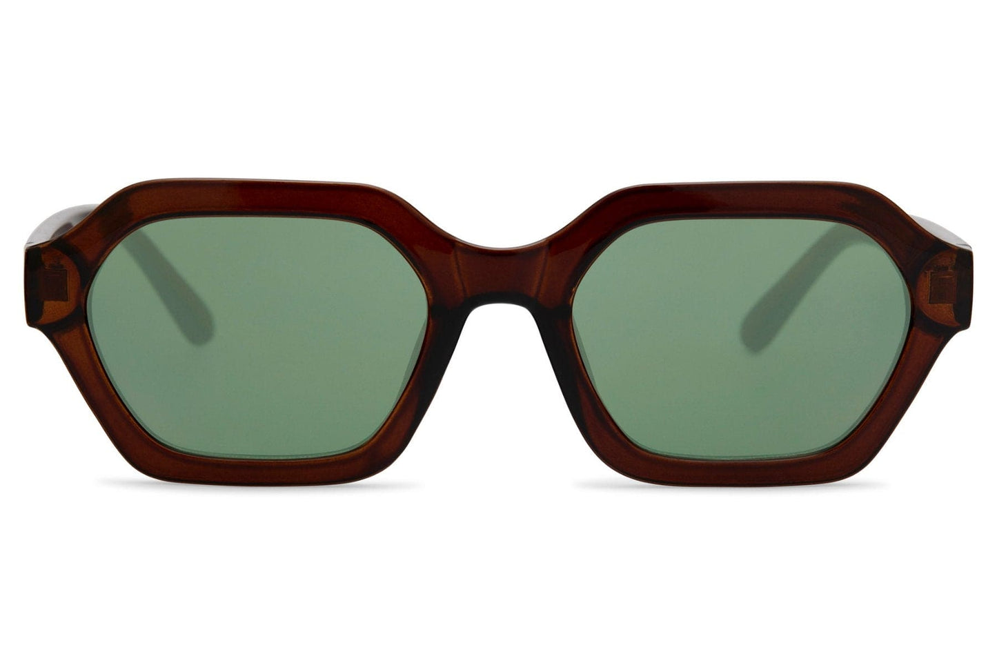 sunglasses with bold geometric frame 