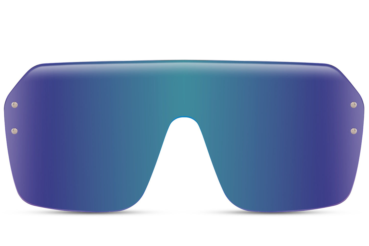 bold blue mirrored lens sunglasses