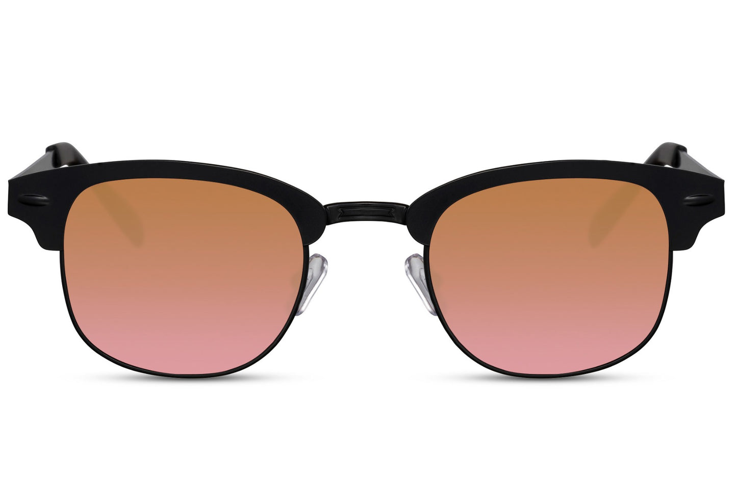 clubmaster sunglasses with brown lens