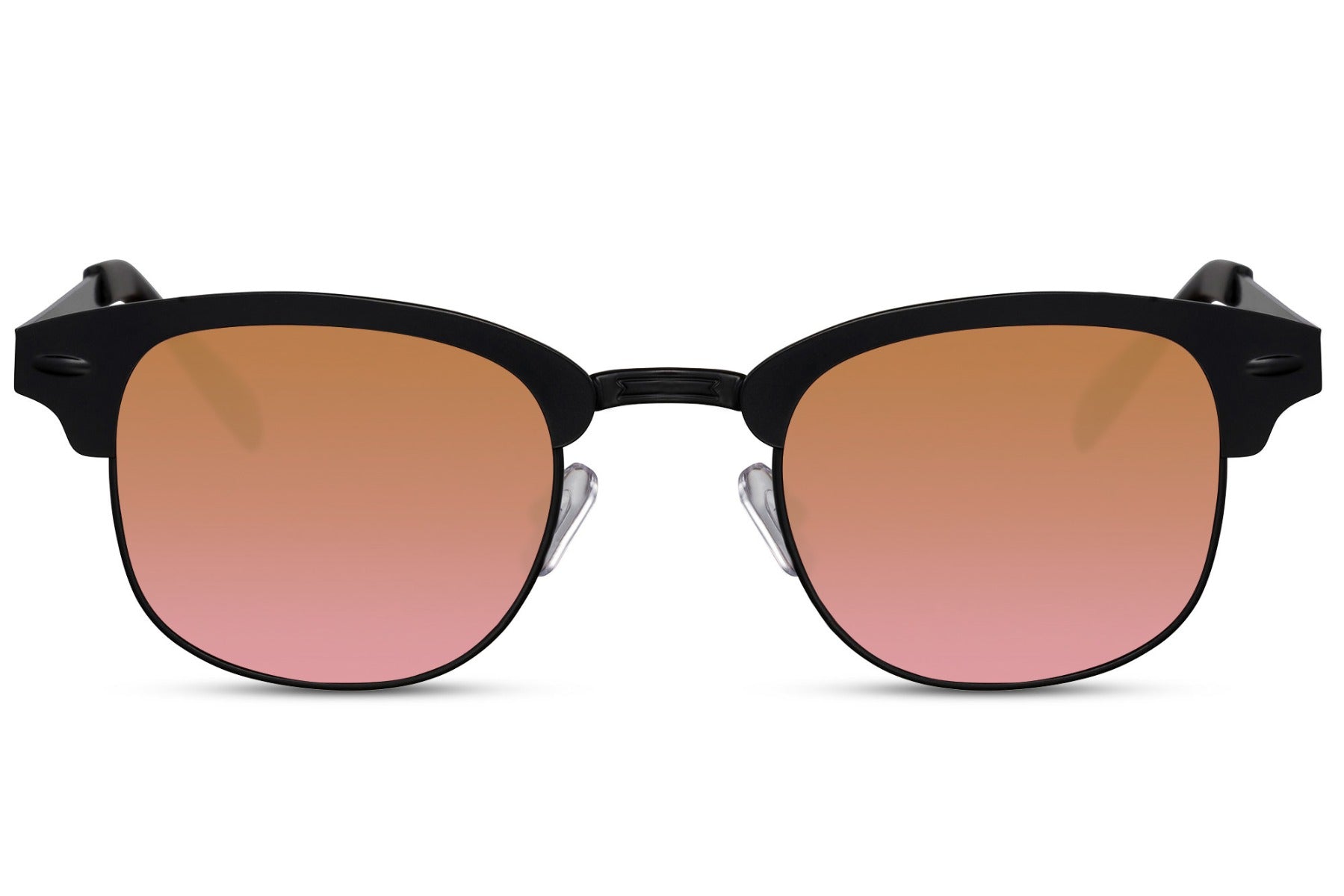 clubmaster sunglasses with brown lens