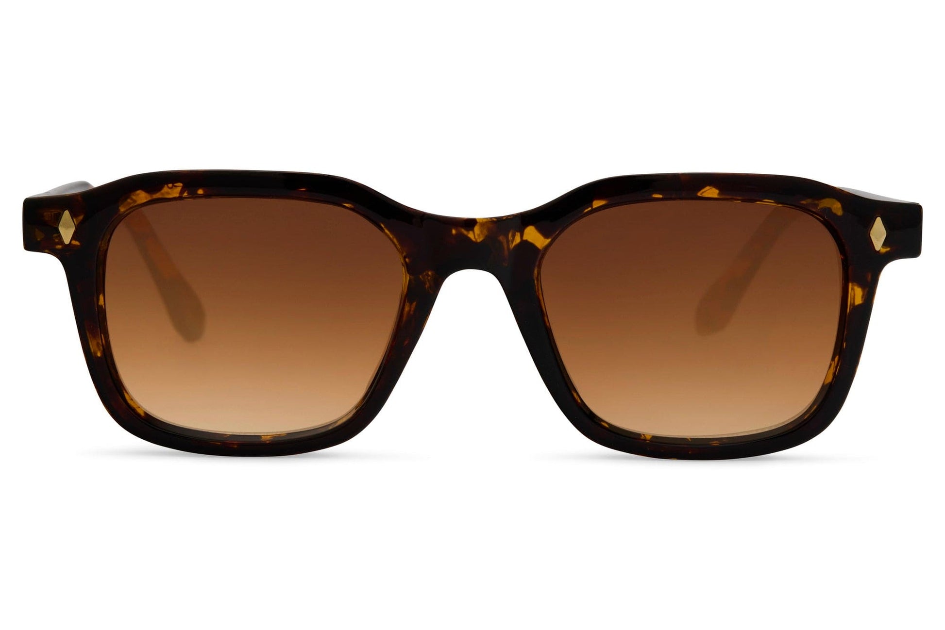 Sunglasses with tortoiseshell frame and brown lenses for women 