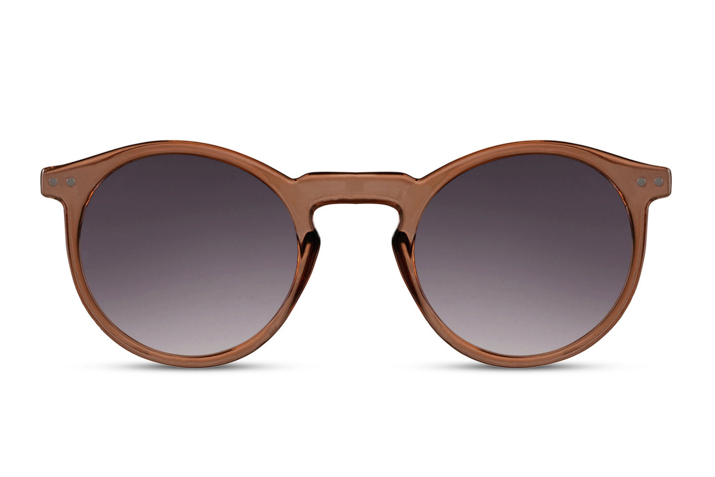 Classic round sunglasses cream frame pink mauve gradient tinted lens 100% UV400 protection women retro chic summer festival brunch city wear free UK Europe shipping Sunglass Station