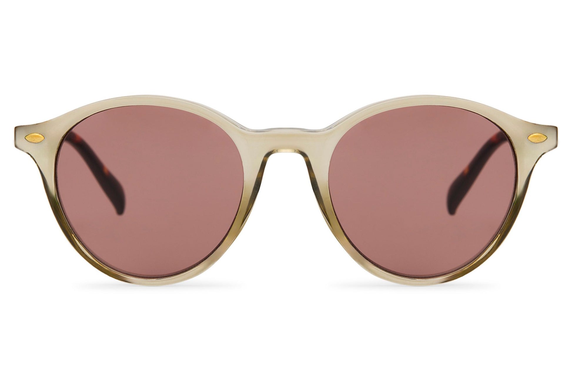 Classic round sunglasses pink rose tinted lens women UV400 protection recycled eco-friendly frame summer beach festival free UK Europe delivery Sunglass Station