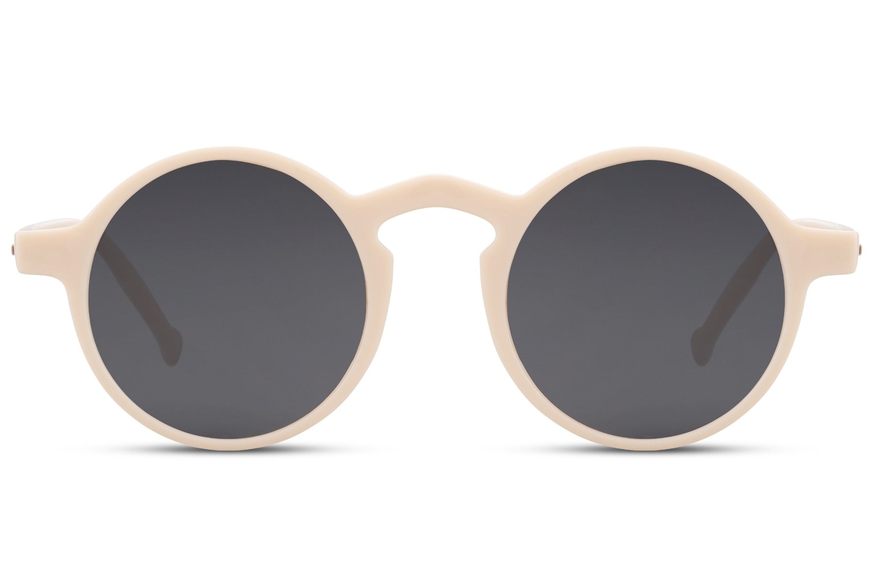 Cream tortoiseshell round sunglasses women grey blue polycarbonate lens UV400 100% UV protection chic retro vintage charm party festival summer city beach brunch free UK Europe shipping Sunglass Station