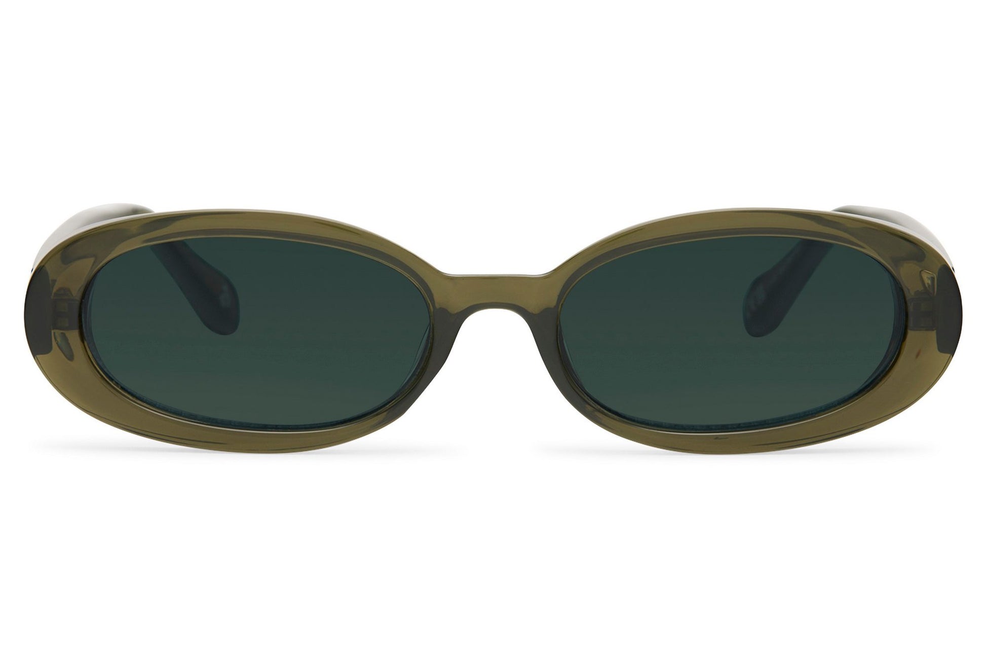 Dark green tinted oval party sunglasses for women — summer festival and Euro summer style | Sunglass Station UK free delivery