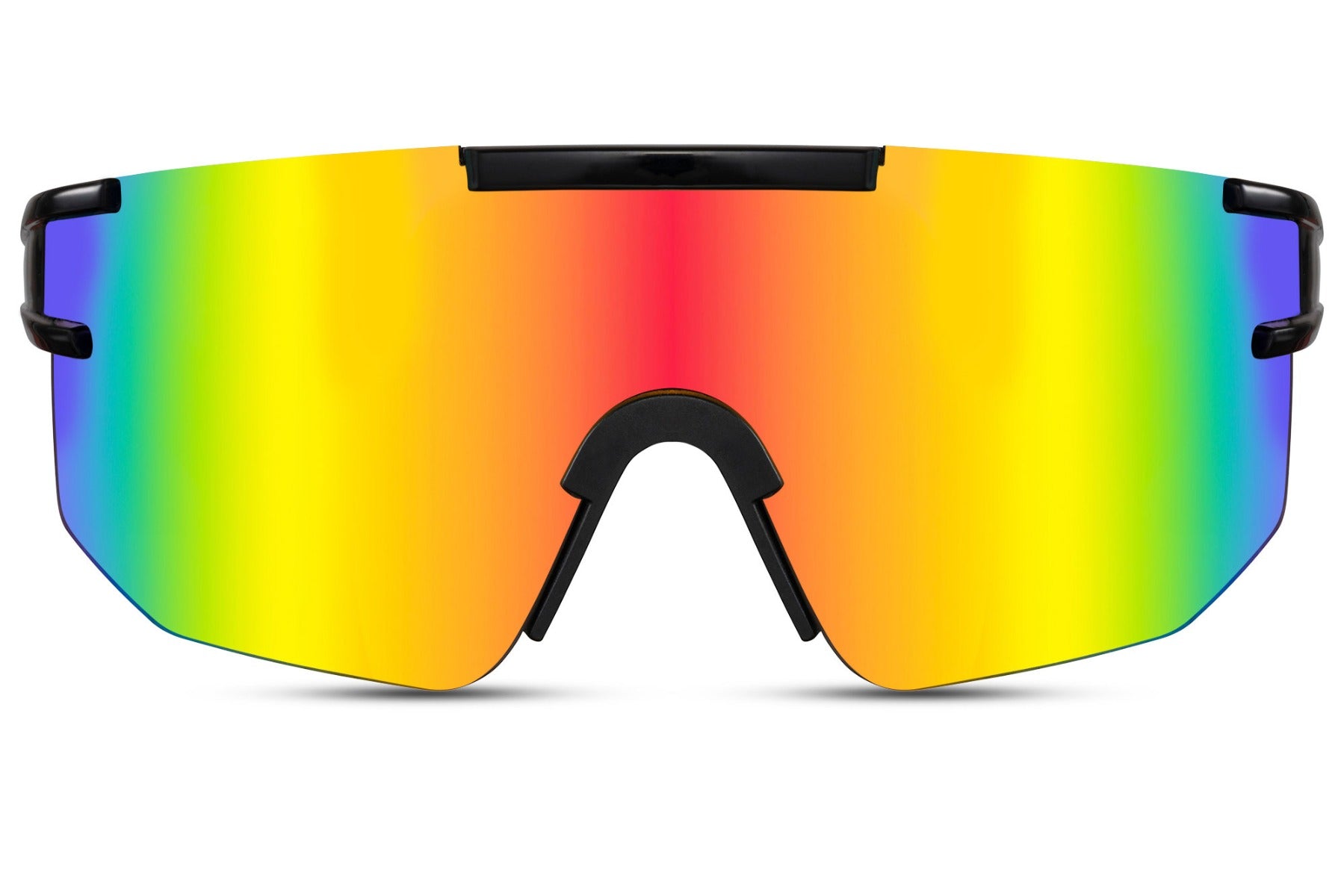 mirrored lens durable eyewear protects eyes from harmful uv rays