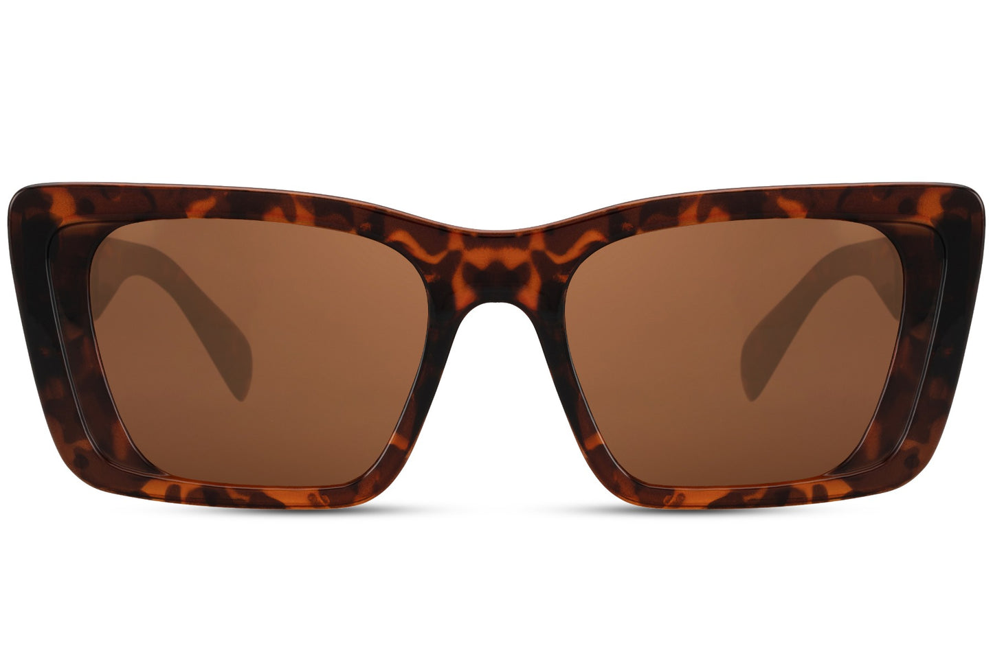 Tortoiseshell eco bold beach party sunglasses with warm brown lens — the Mediterranean gold standard in a sustainable thick-frame silhouette, amber-toned coastal eyewear for the Amalfi, Mykonos and every sun-drenched coastline between | Sunglass Station