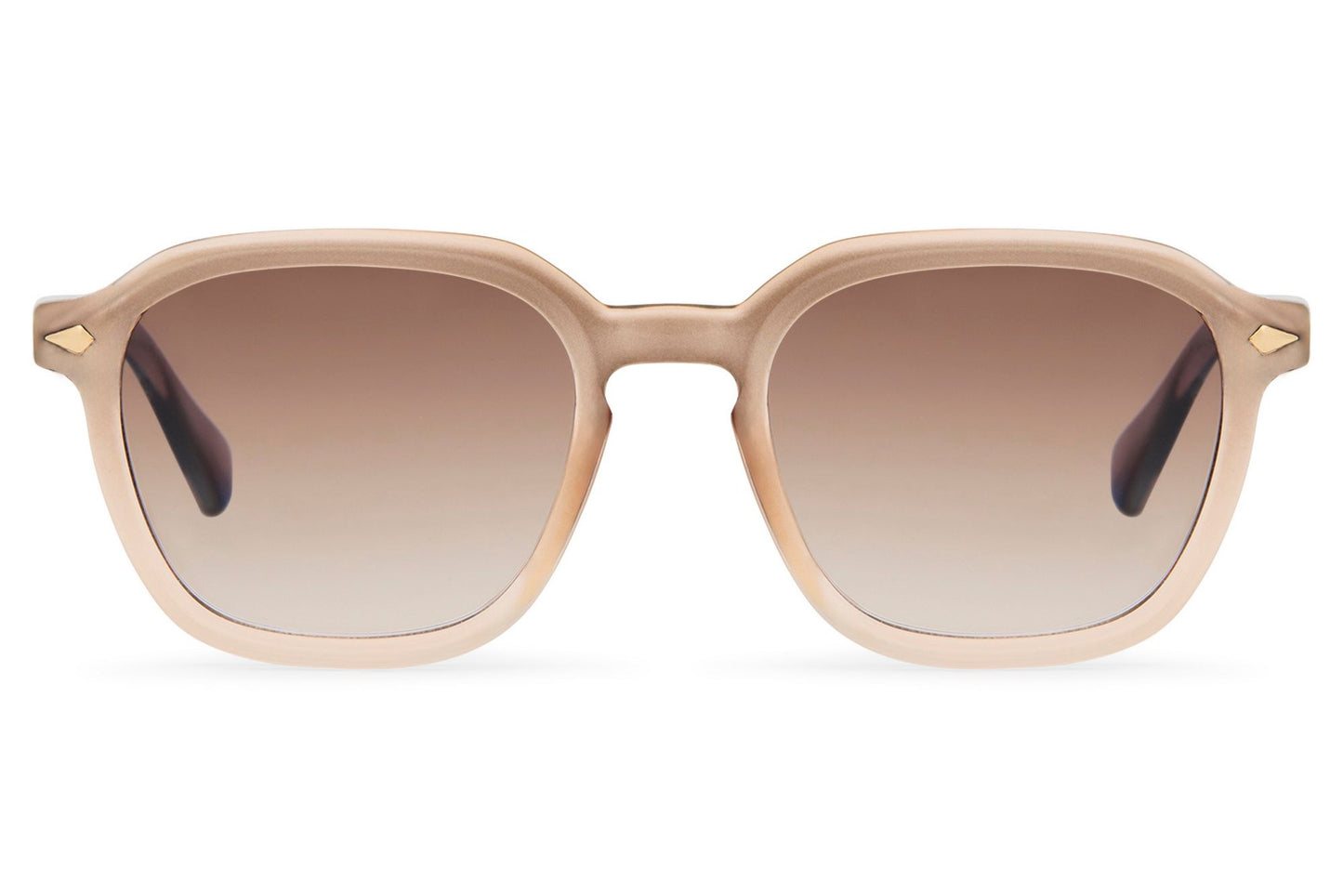 Eco brown round sunglasses nude beige recycled frame brown polycarbonate lens lightweight UV protection sustainable comfortable all-day wear men women summer free UK Europe delivery Sunglass Station