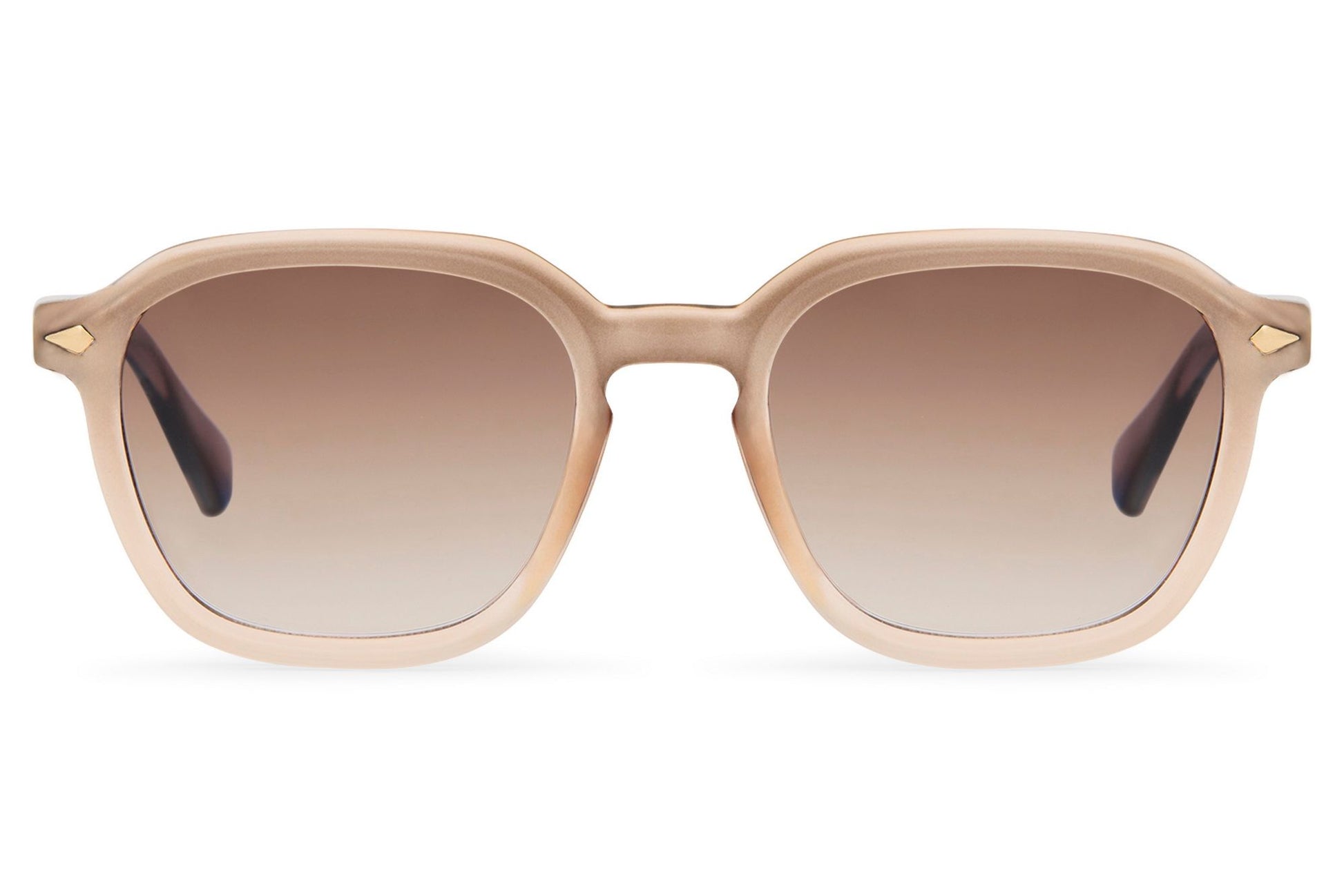 Eco brown round sunglasses nude beige recycled frame brown polycarbonate lens lightweight UV protection sustainable comfortable all-day wear men women summer free UK Europe delivery Sunglass Station