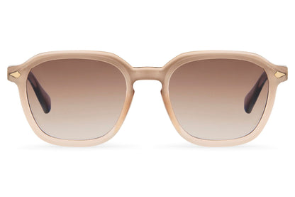 Eco brown round sunglasses nude beige recycled frame brown polycarbonate lens lightweight UV protection sustainable comfortable all-day wear men women summer free UK Europe delivery Sunglass Station