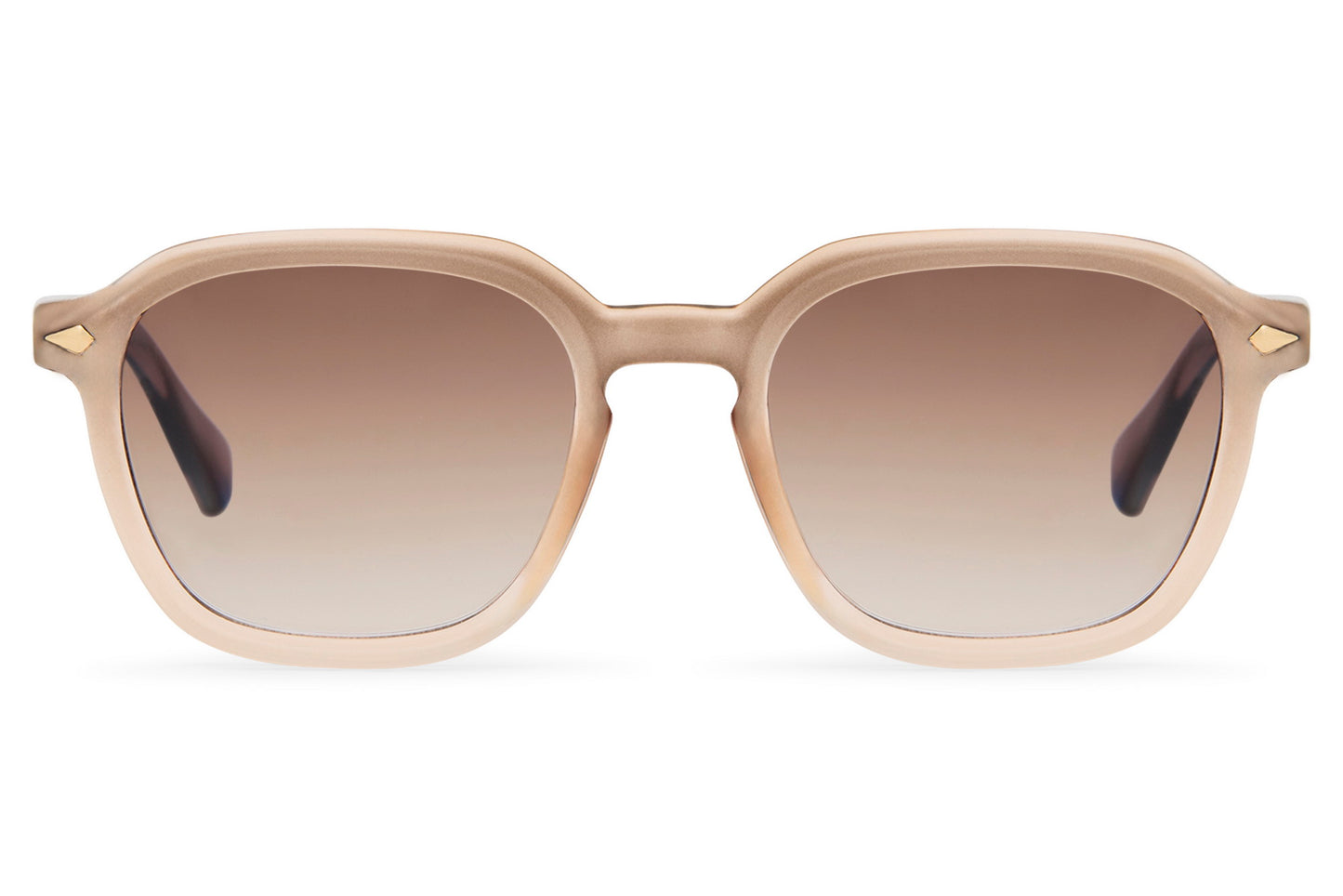Eco brown round sunglasses nude recycled polyester frame warm brown gradient polycarbonate lens UV protection men women sustainable eco-friendly everyday summer city wear free UK Europe shipping Sunglass Station