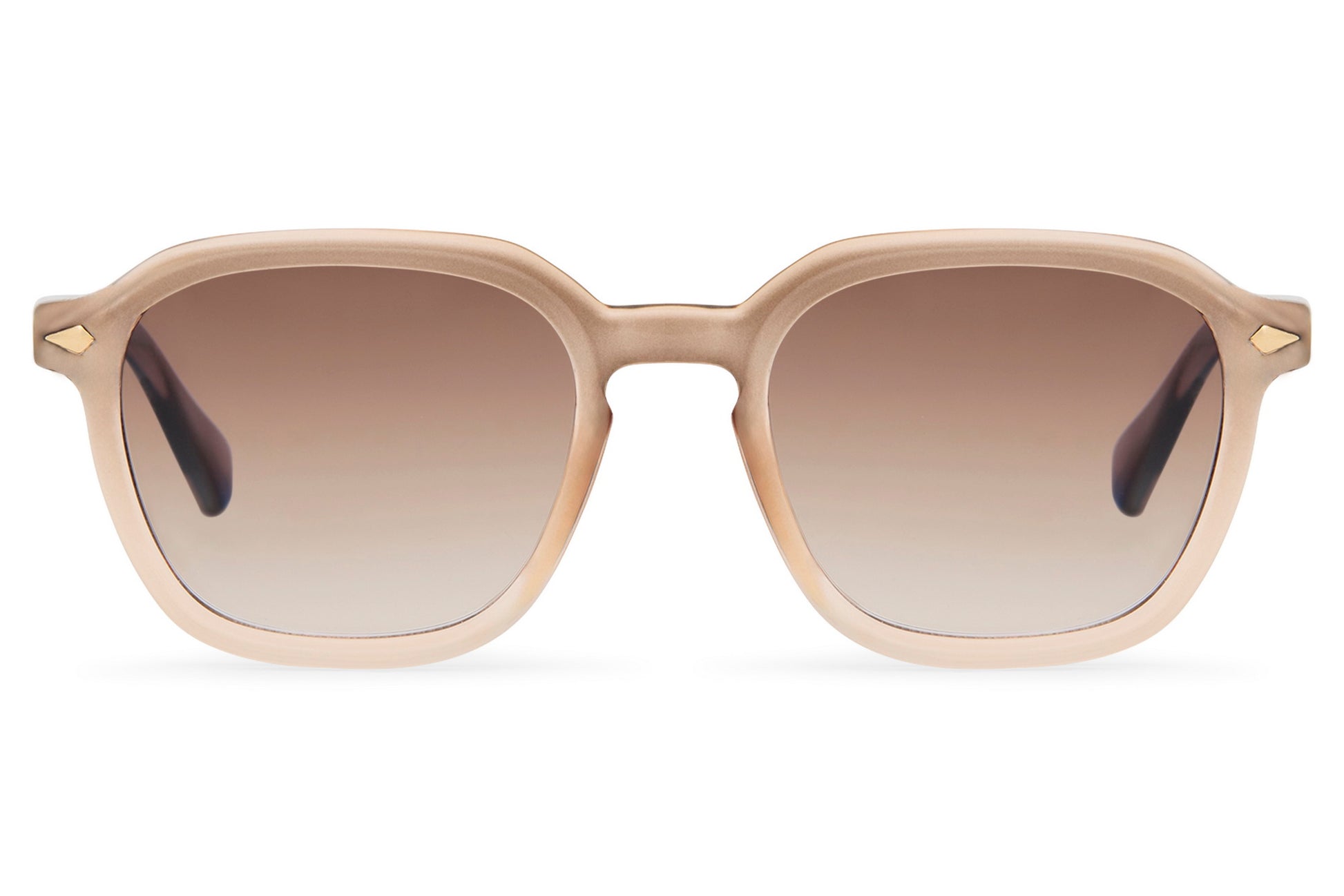 Eco brown round sunglasses nude recycled polyester frame warm brown gradient polycarbonate lens UV protection men women sustainable eco-friendly everyday summer city wear free UK Europe shipping Sunglass Station