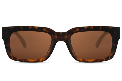 Sunglass station classic eco tortoiseshell frame rectangle sunglass.