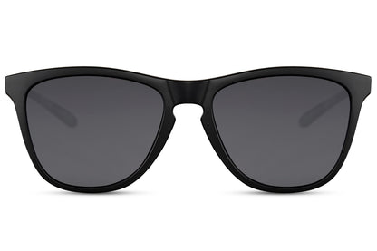eco friendly black wayfarer sunglasses with uv400 protection