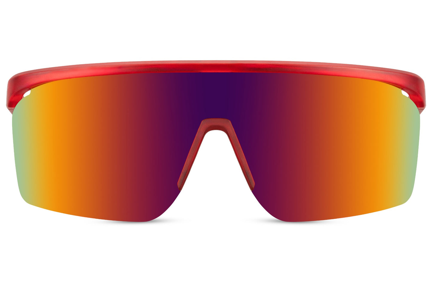 eco friendly mirrored sunglasses for men women in visor style