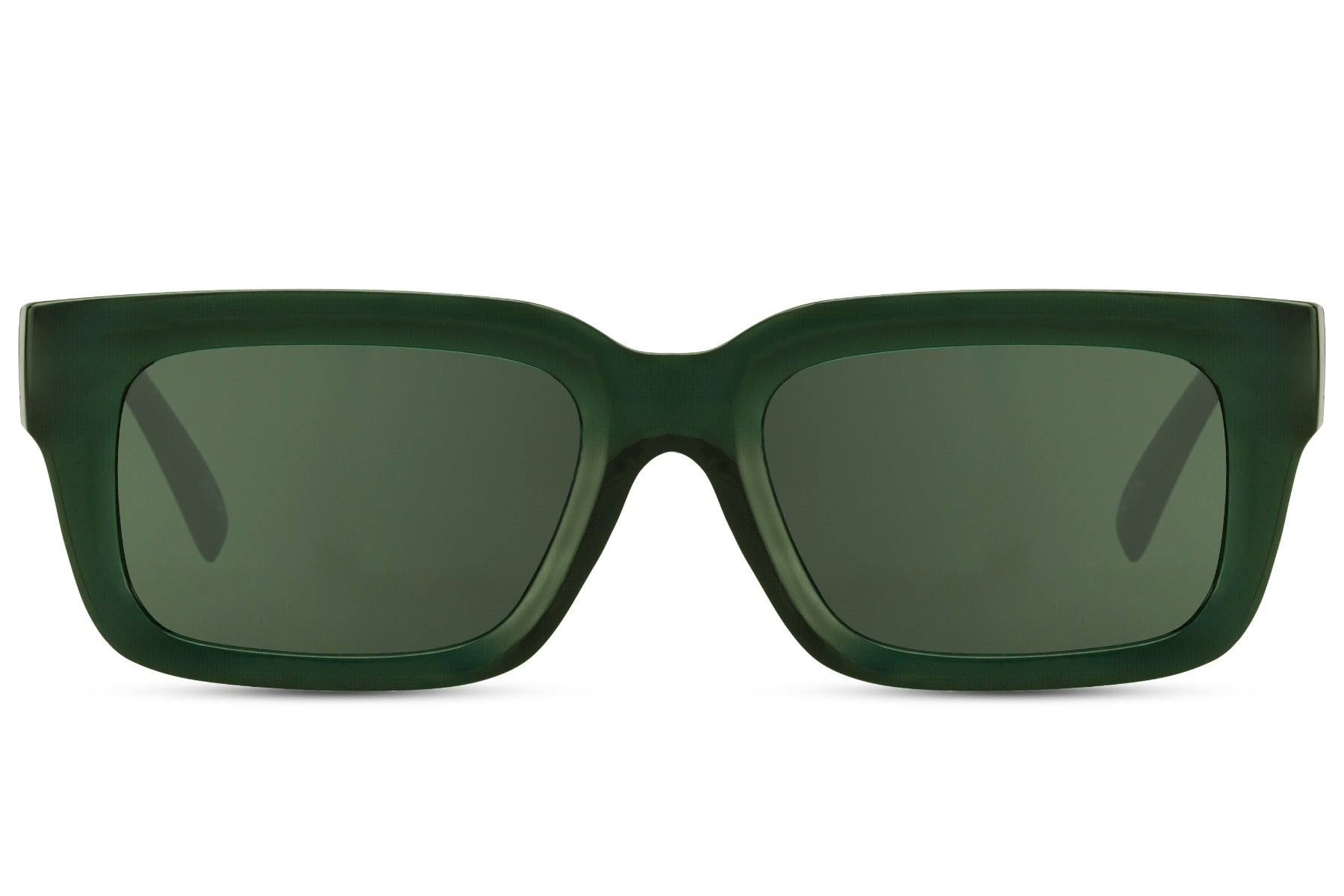 shop the y2k trends at sunglass station and get the classic collection of eco green rectangle sunglasses