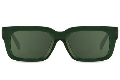 shop the y2k trends at sunglass station and get the classic collection of eco green rectangle sunglasses