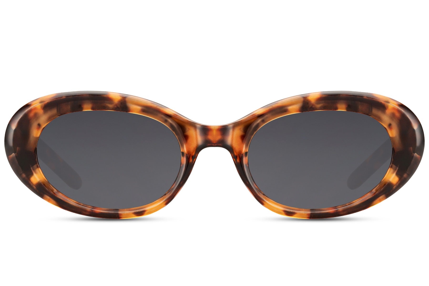 Eco oval streetstyle sunglasses with tortoiseshell animal print recycled frame and amber brown UV protection lens – vintage-inspired retro round shades for city wear and holidays, Sunglass Station free UK and Europe shipping
