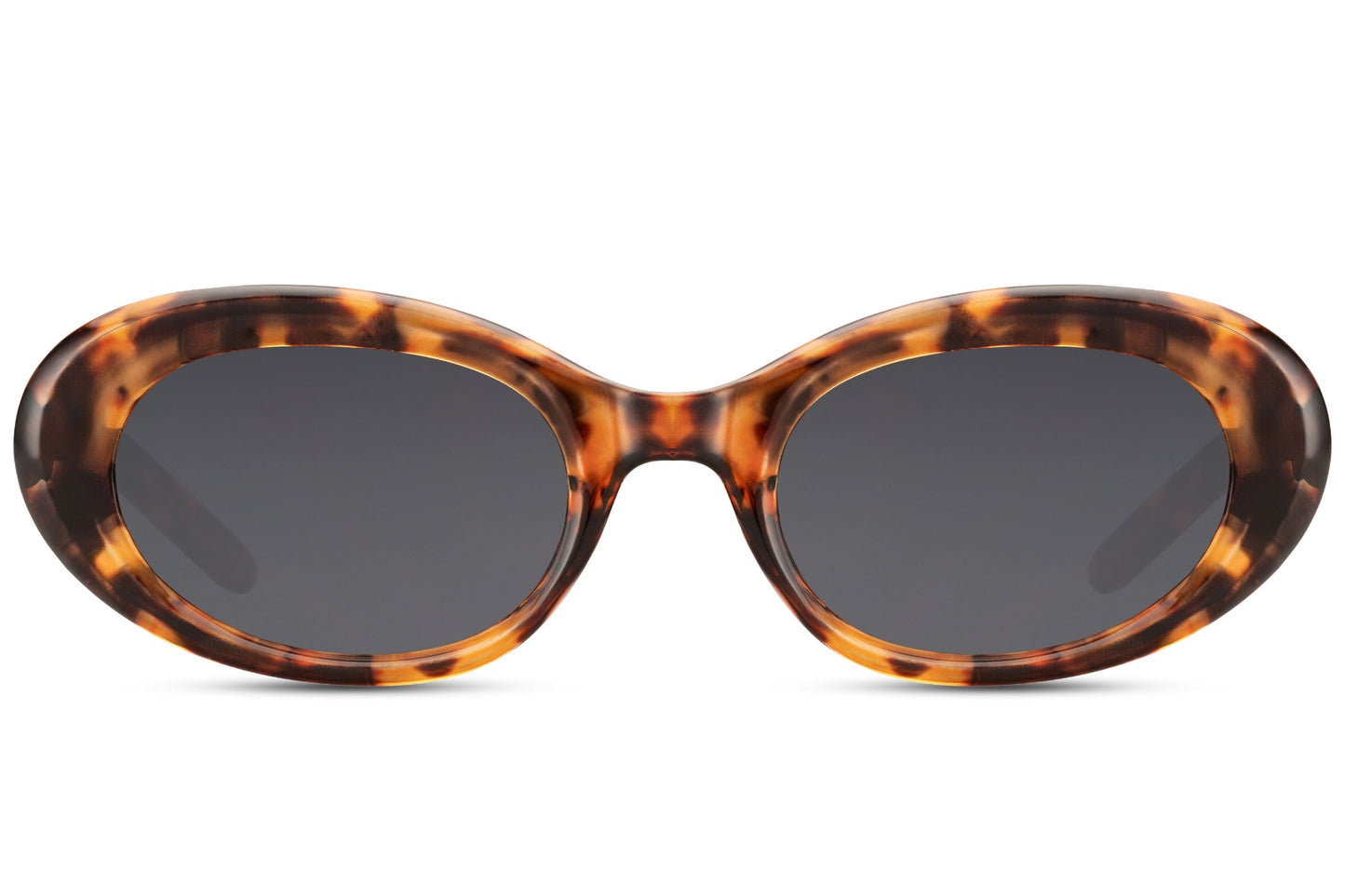 Eco oval streetstyle sunglasses with brown tortoiseshell recycled frame and dark smoke UV protection lens – bold retro animal print shades for urban street style and everyday city wear, free UK and Europe delivery from Sunglass Station