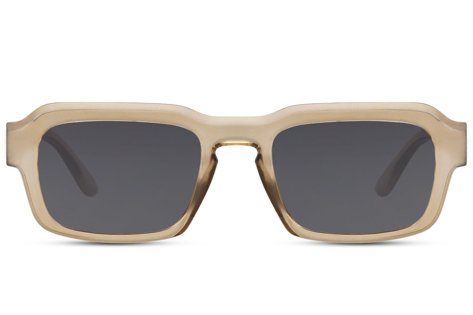y2k style eco unisex sunglasses at sunglass station with different frame and lens colors.