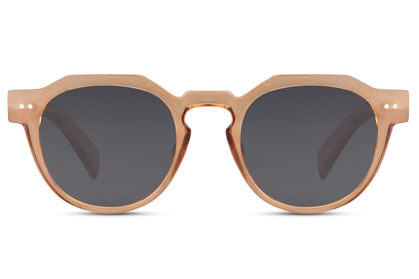 Eco round geometric sunglasses tortoiseshell recycled polyester rPC frame olive dark green lens UV400 protection unisex men women sustainable retro outdoor summer city festival holiday free UK Europe delivery Sunglass Station