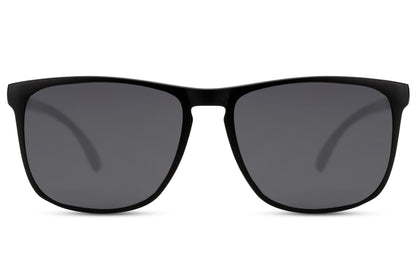 eco sleek black frame wayfarer sunglass designed for casual outings in london street