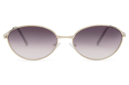 Eco sleek round sunglasses copper slim frame grey gradient recycled rPMMA lens lightweight UV protection women sustainable comfortable all-day wear premium eyewear free UK Europe delivery Sunglass Station