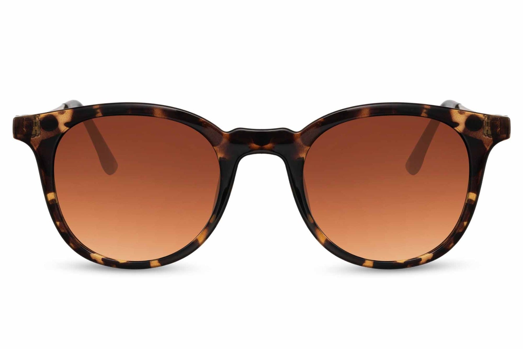 Essential round sunglasses orange rust metal polycarbonate frame amber tinted lens UV400 protection men women bold vibrant retro summer festival beach city eyewear free UK Europe shipping Sunglass Station