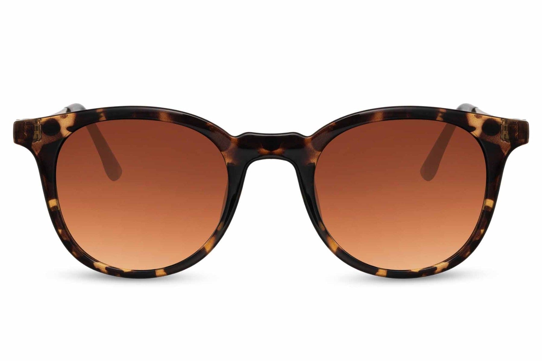 Essential round sunglasses tortoiseshell metal polycarbonate frame warm brown amber lens UV400 protection men women retro classic elegant summer city holiday beach festival free UK Europe delivery Sunglass Station