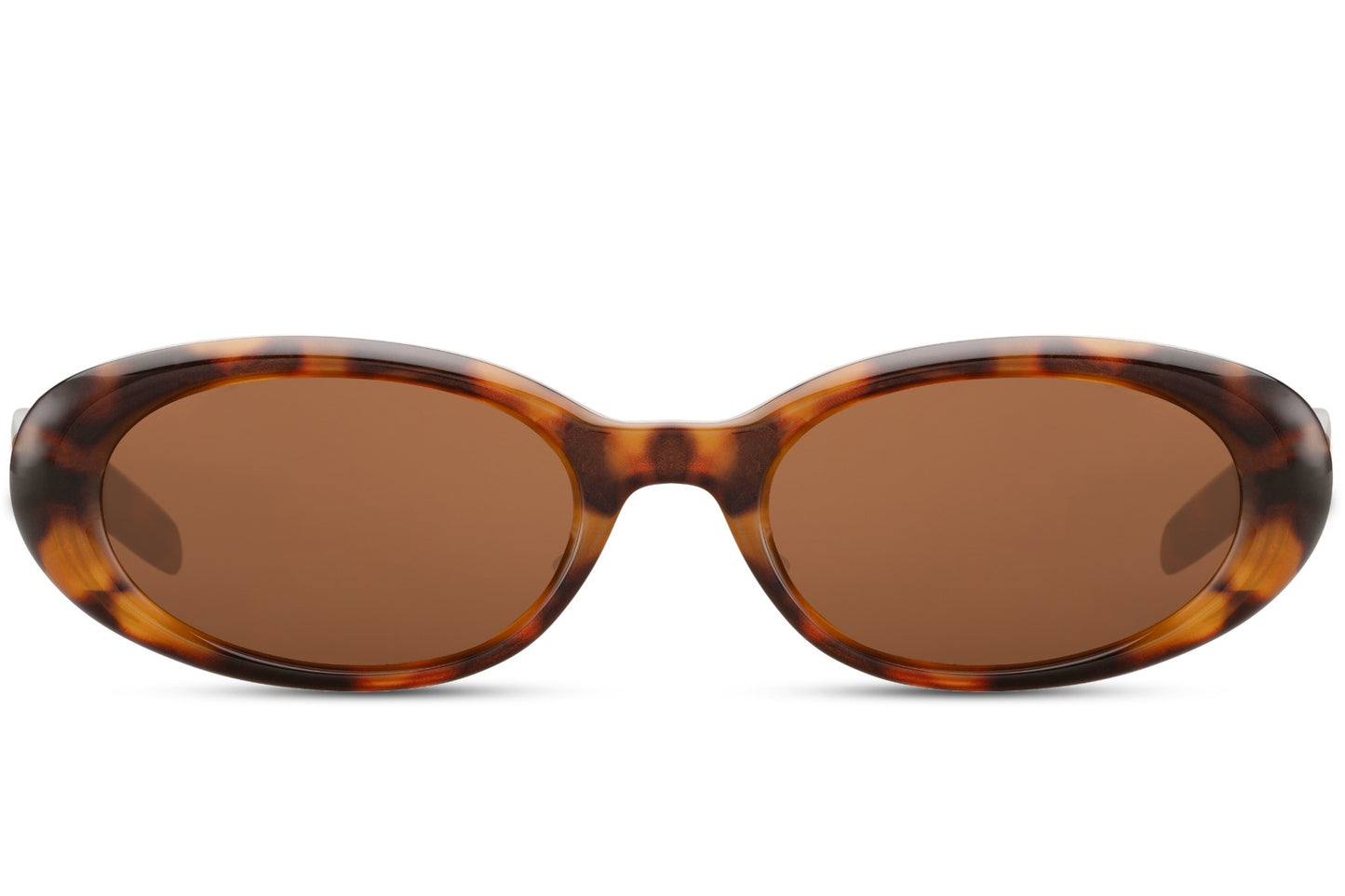 Europe oval eco sunglasses with brown tortoiseshell animal print recycled polyester frame and amber brown UV protection lens – vintage-inspired retro round shades for city wear and summer holidays, free delivery across UK and Europe from Sunglass Station