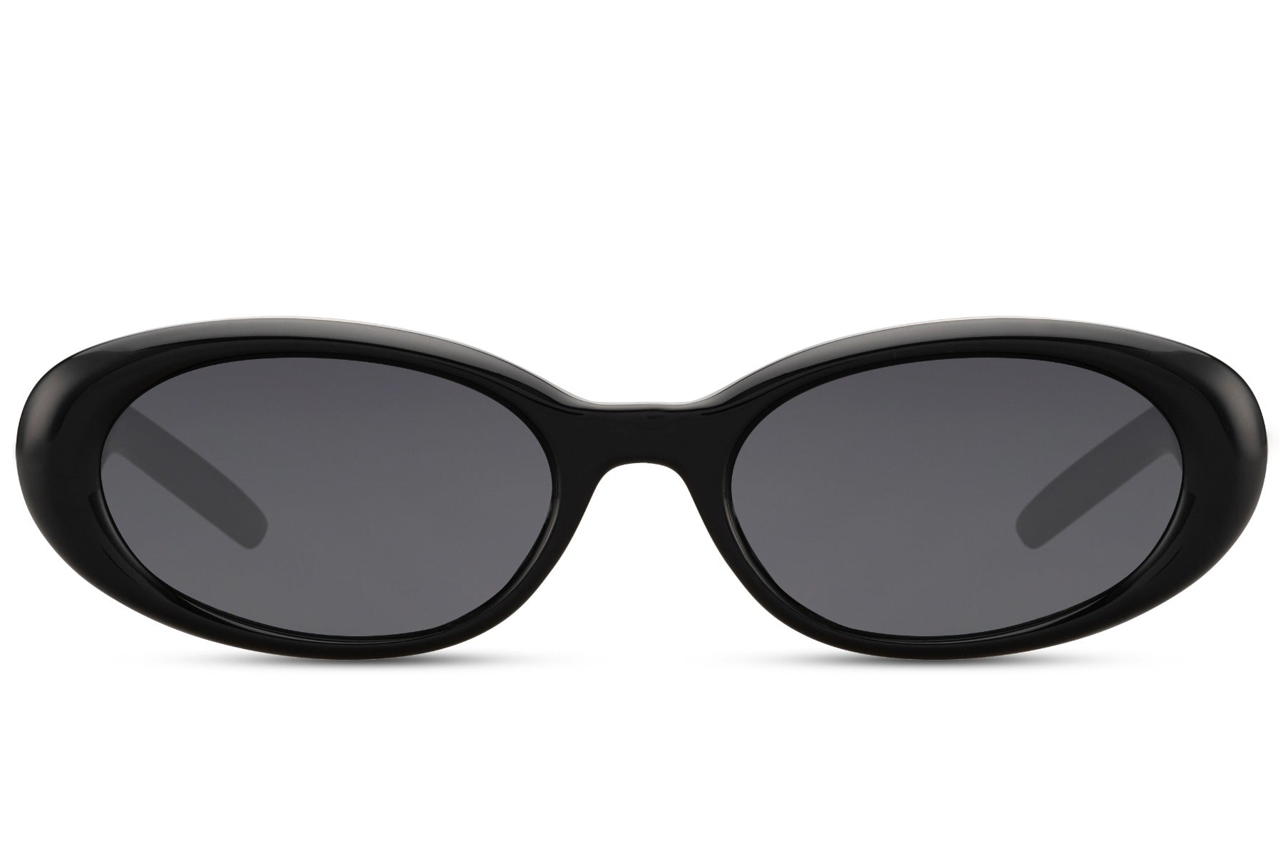 Europe oval eco sunglasses with black recycled frame and orange coral tinted UV protection lens – sustainable statement retro shades for summer festivals and street style, Sunglass Station free UK and Europe shipping