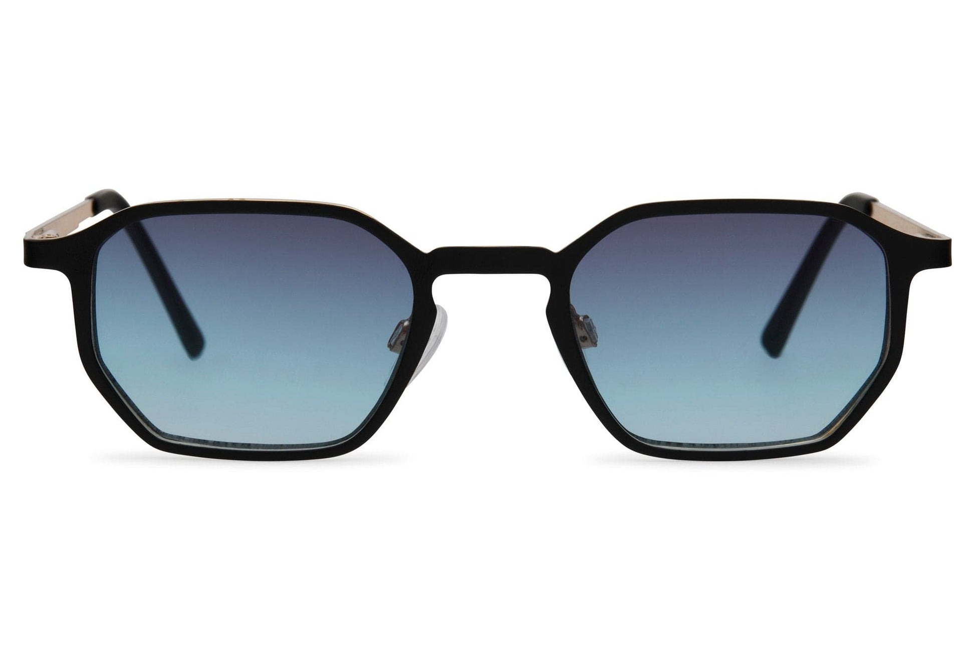europe trending eyewear with slim geometric frames & tinted lens