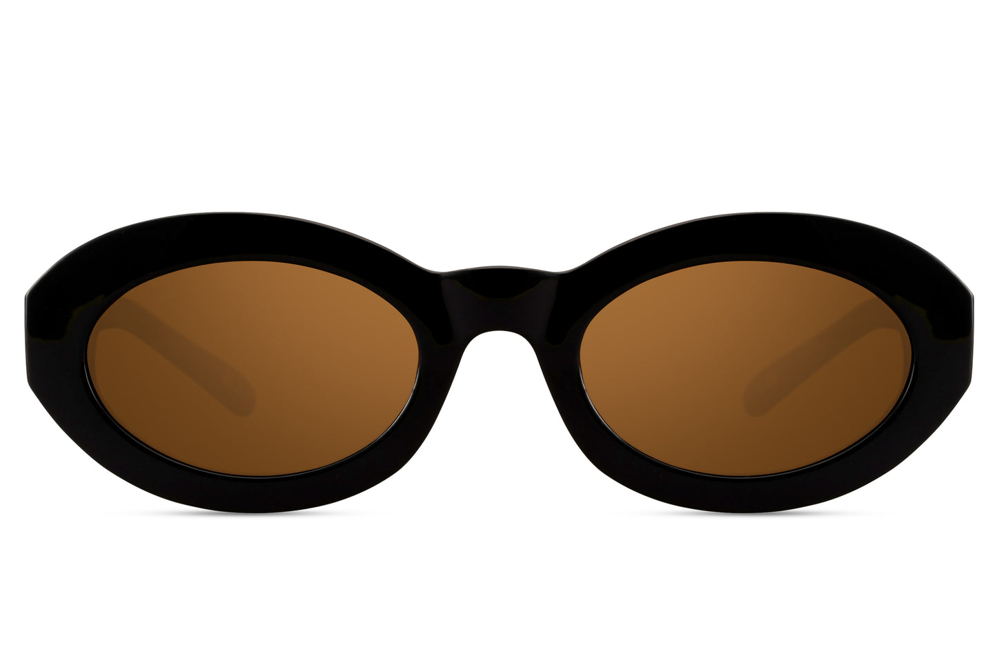 Geometric bold oval sunglasses for women with dark tortoiseshell recycled frame and amber brown polycarbonate lens – vintage-inspired chunky retro shades for everyday wear and summer holidays, Sunglass Station free shipping UK and Europe